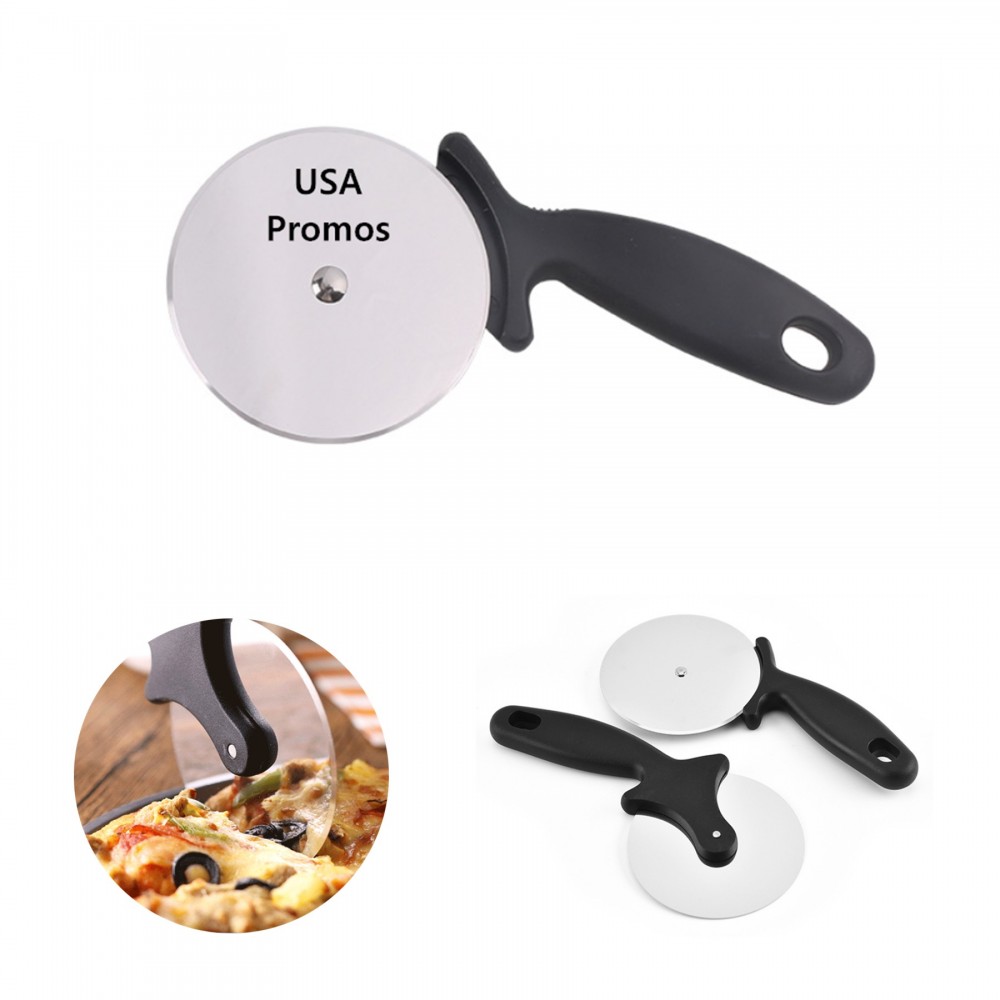 Custom Imprinted Stainless Steel Pizza Cutter Custom Imprinted Stainless Steel Pizza Cutter
