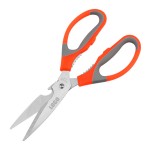 Promotional Orange Handle Scissors With Walnut Cracker