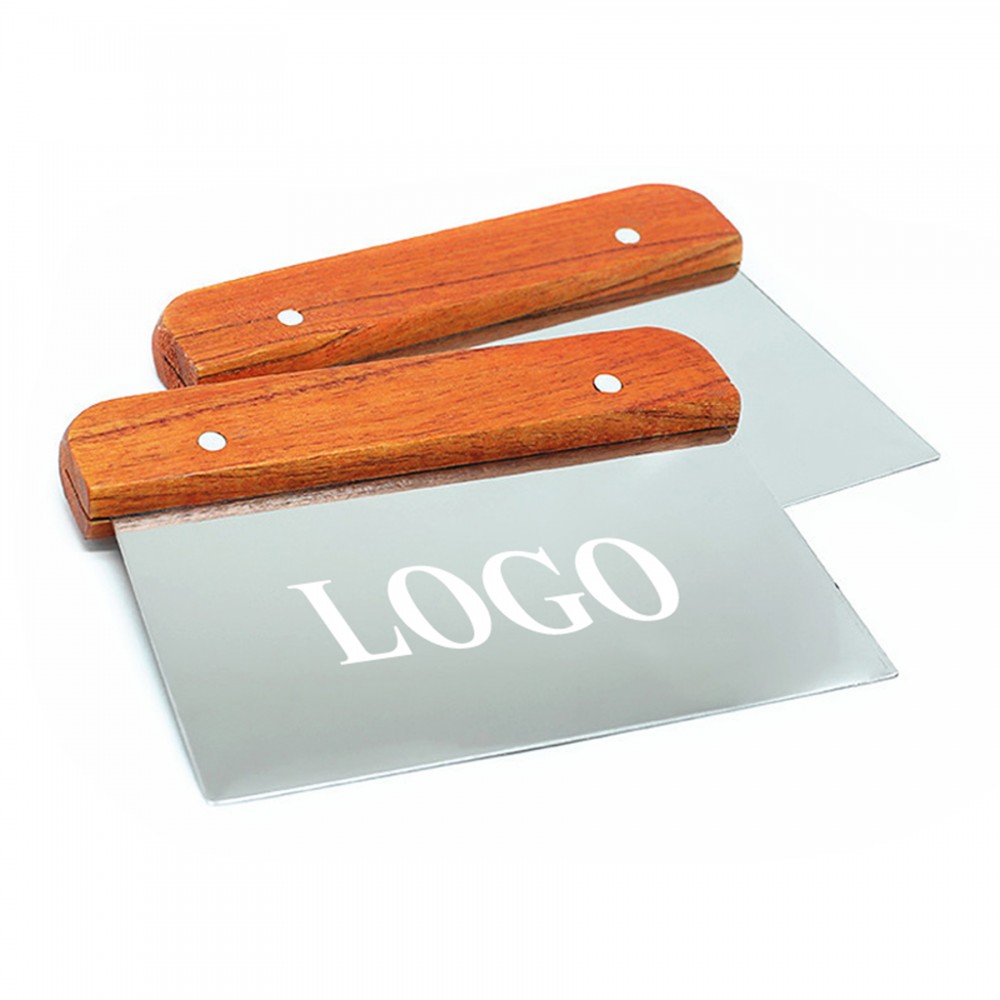 Stainless Steel Dough Scraper with Logo Stainless Steel Dough Scraper with Logo