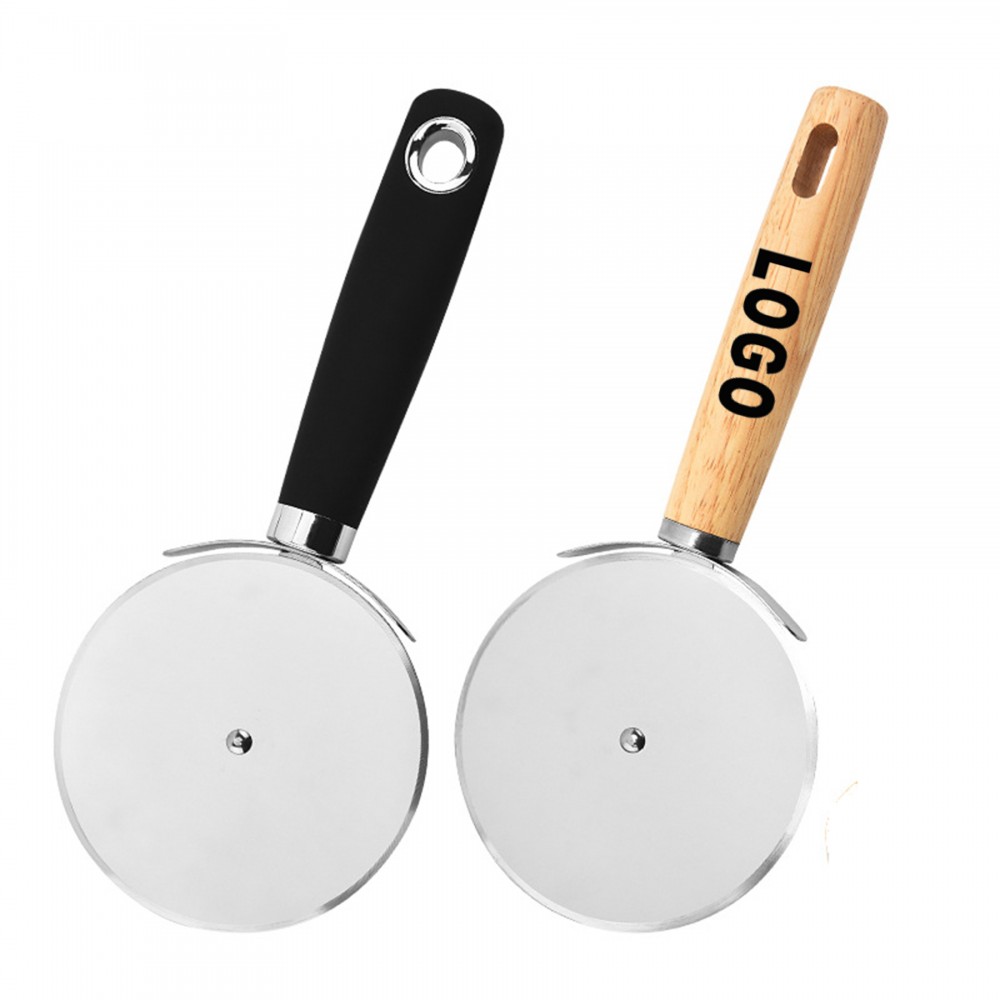 Custom Roller Pizza Cutter/Wooden with Logo
