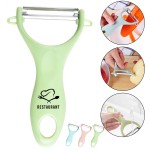 Plastic Peeler Fruit Vegetable Paring Knife with Logo