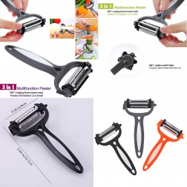 Promotional 3 in 1 Rotary Vegetable Peeler Multifunctional 360 Degree Rotary