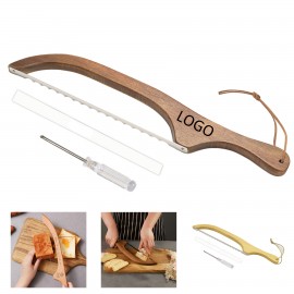 Logo Branded Wooden Bread Slicing Knife