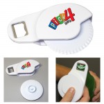 Logo Branded Jumbo Pizza Cutter with Bottle Opener