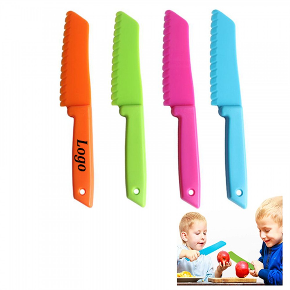 Children's Plastic Safe Cooking Knife with Logo