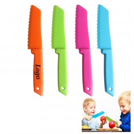 Children's Plastic Safe Cooking Knife with Logo