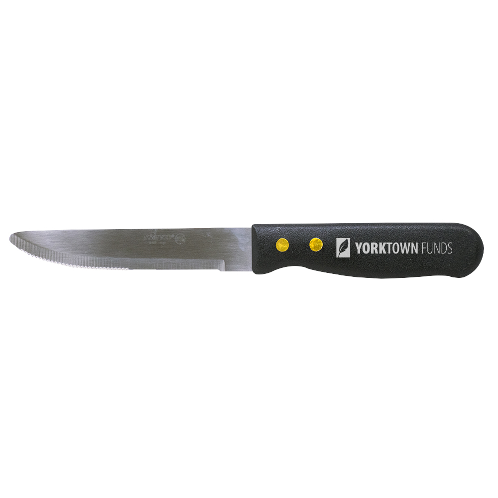 Black Jumbo Steak Knife with Logo