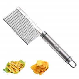 Personalized Crinkle Blade Wavy Slicer Cutter Knife