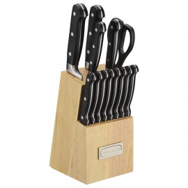 Cuisinart Triple Rivet 14-Piece Cutlery Block Set with Logo