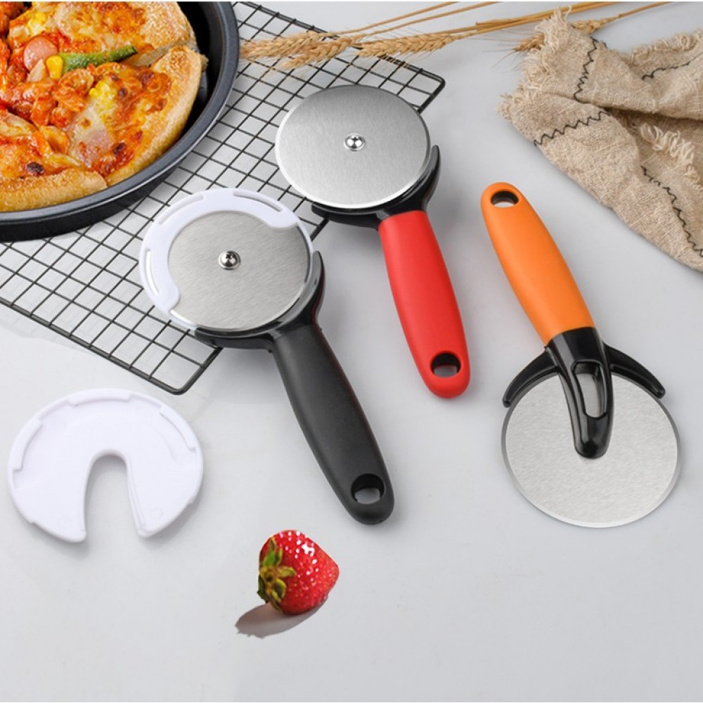 Stainless Steel Pizza Cutter w/ PP Handle with Logo