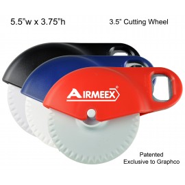 Large Pizza Cutter w/ Bottle Opener with Logo  Large Pizza Cutter w/ Bottle Opener with Logo