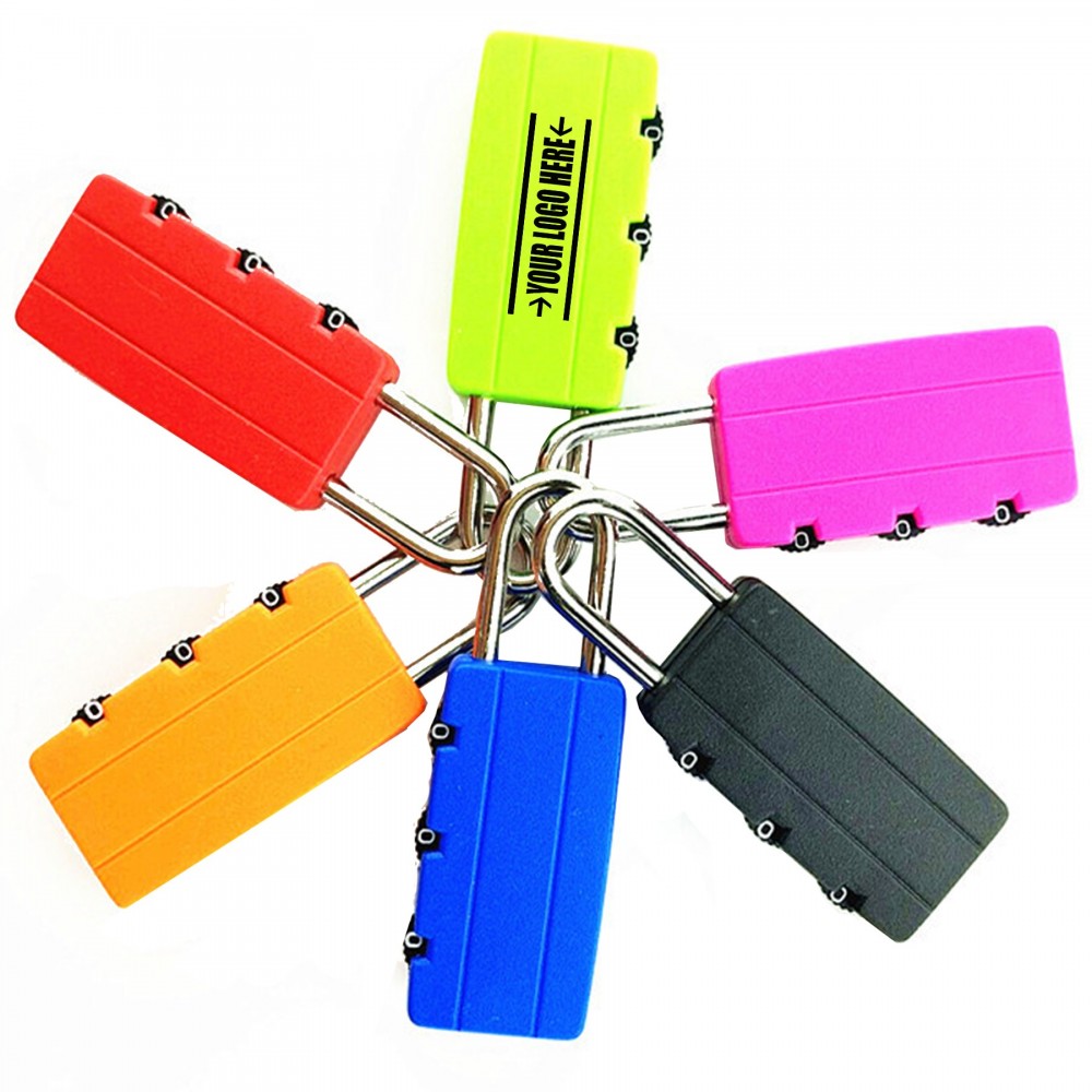Mini Luggage Combination Locks Padloc for Suitcases Bags with Logo