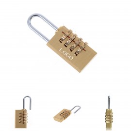 Metal Body 4 Digit Safety Padlock with Logo