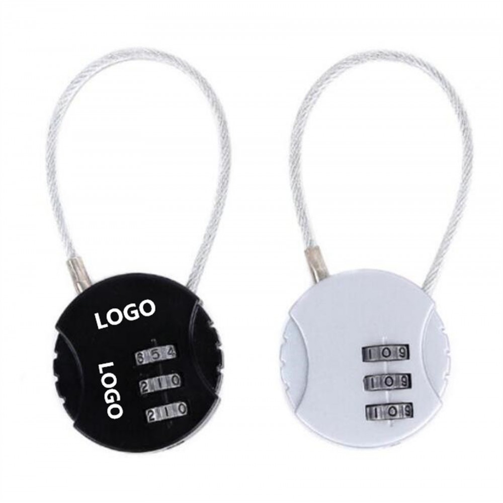 Cable Combination Lock with Logo