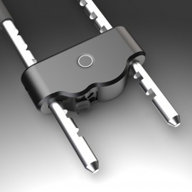 Customized Smart U Shape Fingerprint Lock With Mechanical Key  Customized Smart U Shape Fingerprint Lock With Mechanical Key
