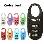 Custom Imprinted Zinc Alloy Outdoor Travel Digital Password Lock