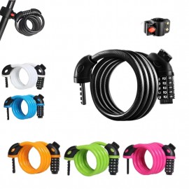 5 Digits Bicycle Cable Lock with Logo