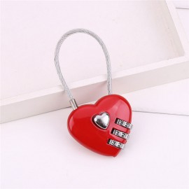 Logo Branded Mini Heart-shaped Padlock  Logo Branded Mini Heart-shaped Padlock