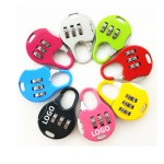 3-Digit Travel Combination Lock of Zinc Alloy with Logo