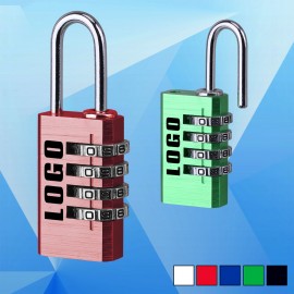 Personalized Metal Body 4 Digit Safety Padlock  Personalized Metal Body 4 Digit Safety Padlock