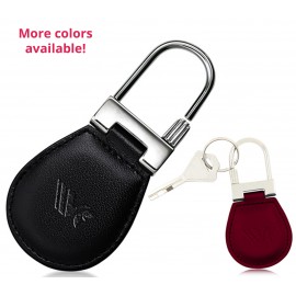 Lock Leather Keychain with Logo