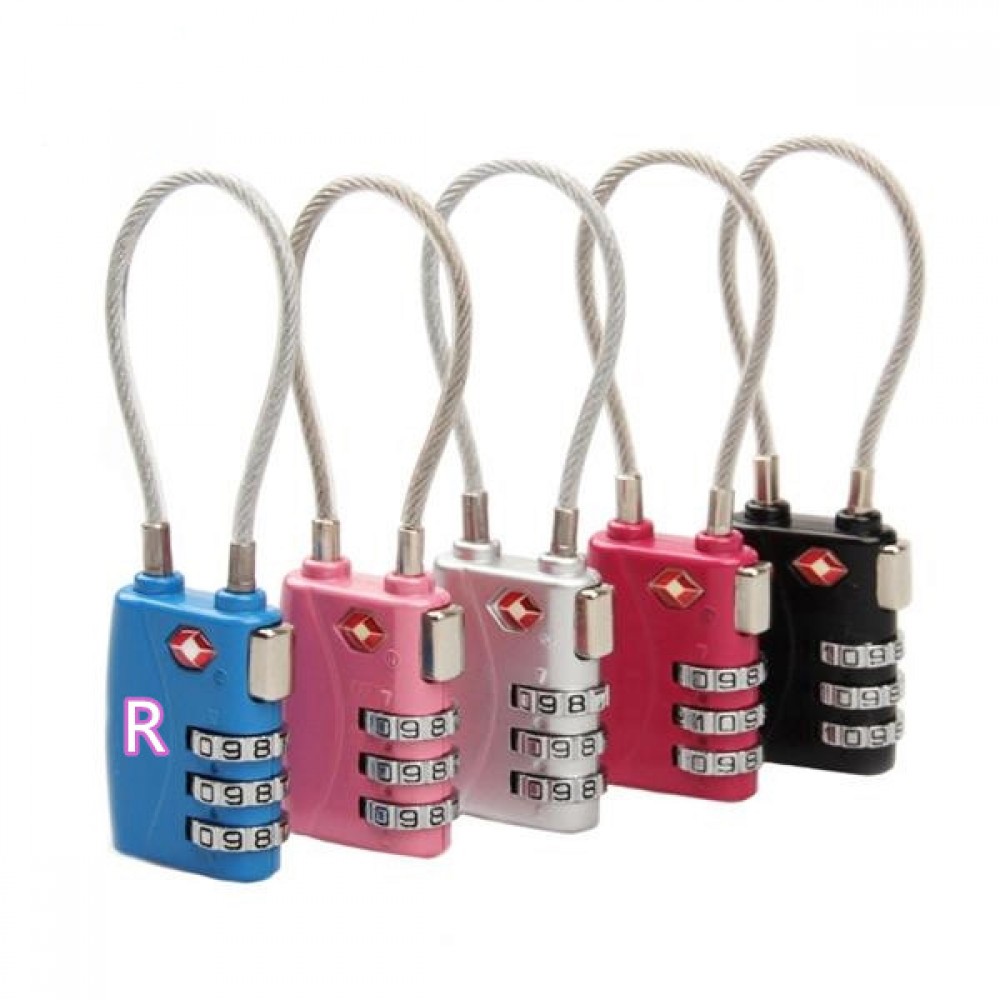 Custom Printed Travel Suitcase Combination Lock Custom Printed Travel Suitcase Combination Lock