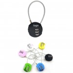 3 Digit Cable Password Padlock with Logo