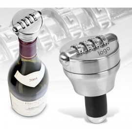 Wine Bottle Lock Cap Stopper with Logo  Wine Bottle Lock Cap Stopper with Logo