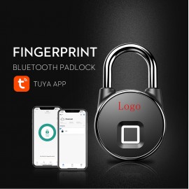 Logo Branded Fingerprint Padlock Smart Keyless Bluetooth Lock APP Anti-Theft Padlock Door Luggage Case Lock