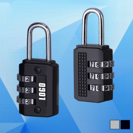 Mini-Resettable 3-digit Coded Padlock with Logo  Mini-Resettable 3-digit Coded Padlock with Logo