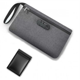 8.12" Smell-Proof Bag with Combination Lock with Logo  8.12" Smell-Proof Bag with Combination Lock with Logo