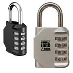 Combination Lock 4 Digit Outdoor Waterproof Padlock with Logo