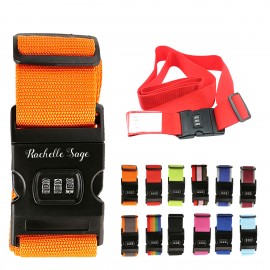 Luggage Straps W/ Combination Lock (Economy Shipping) with Logo