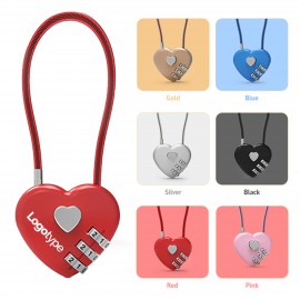 Logo Branded Heart Shape Mini Code Locks
