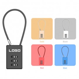3 Digit Cable Combination Lock with Logo