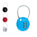 Wire rope code lock with Logo
