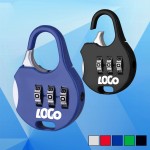 Security 3 Combination Luggage Padlock with Logo