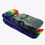 Logo Branded Luggage Strap With TSA Combination Lock