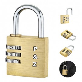 Brass Suitcase Digital Password Lock Custom Imprinted