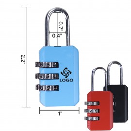 MOQ20 3-Digit Combination Lock with Logo