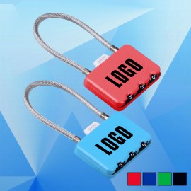 Coded Metal Wire Lock with Logo