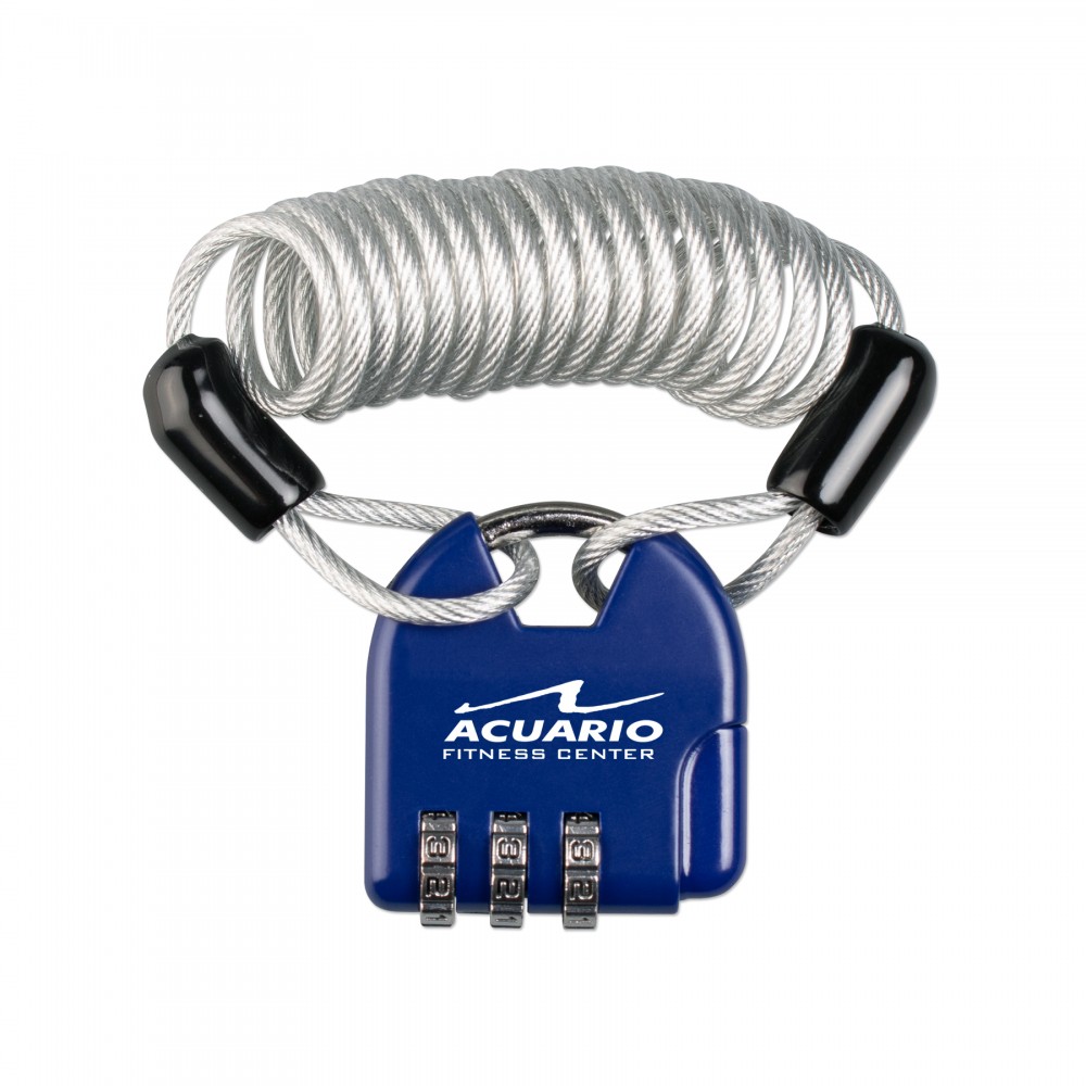 Logo Branded Combination Lock Logo Branded Combination Lock