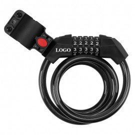 Bicycle Anti-Theft Combination Lock with Logo