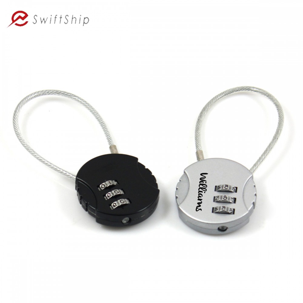Personalized Round Steel Wire Combination Lock
