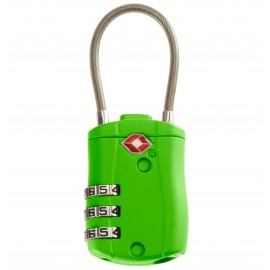 Custom Smooth Trip Travel Gear by Talus TSA Accepted Combination Cable Lock, Green