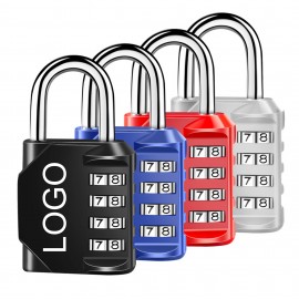 Customized Rectangle 4-Digit Code Padlock  Customized Rectangle 4-Digit Code Padlock
