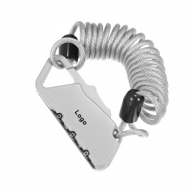 Logo Branded Pocket Chain Lock Portable Combination Password Locks for Stroller Wheelchair