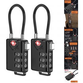 Logo Branded Cable Luggage Locks  Logo Branded Cable Luggage Locks