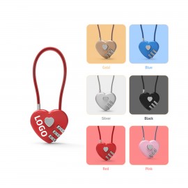 Custom 3-Digit Love Combination Lock