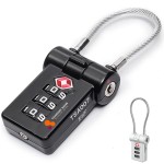 TSA Luggage 3-Digit Password Lock with Logo